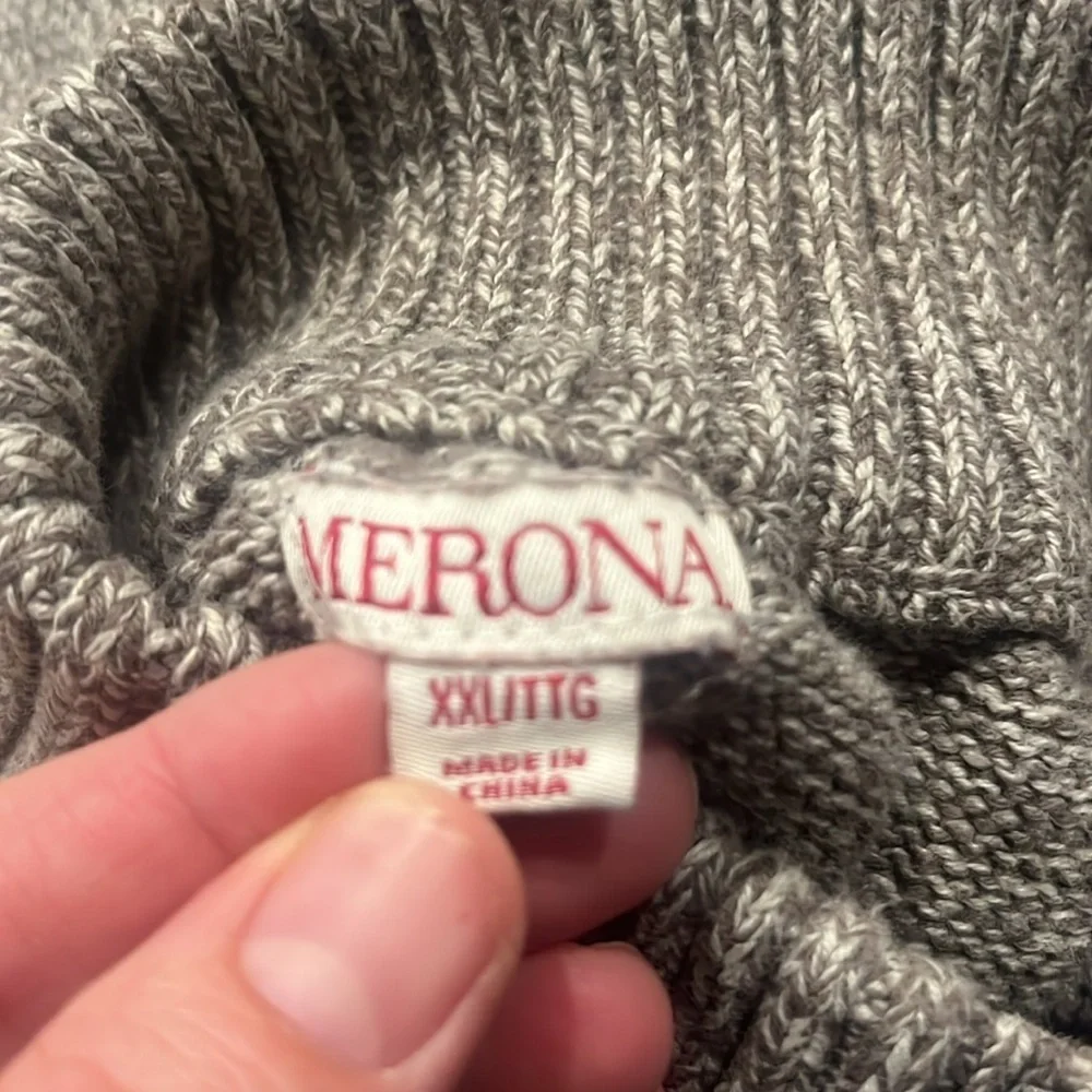 Merona men’s quarter button pull over sweater size XXlarge.
